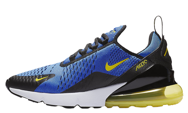 yellow and blue nike 270