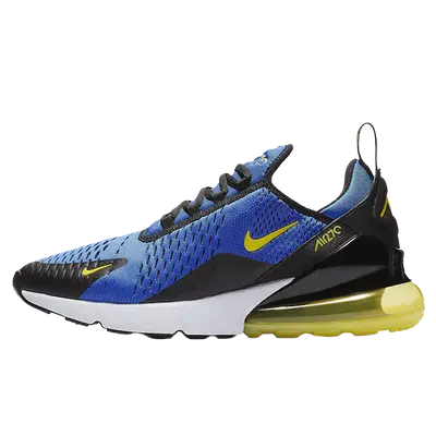 Nike air max 270 shop mens blue and yellow