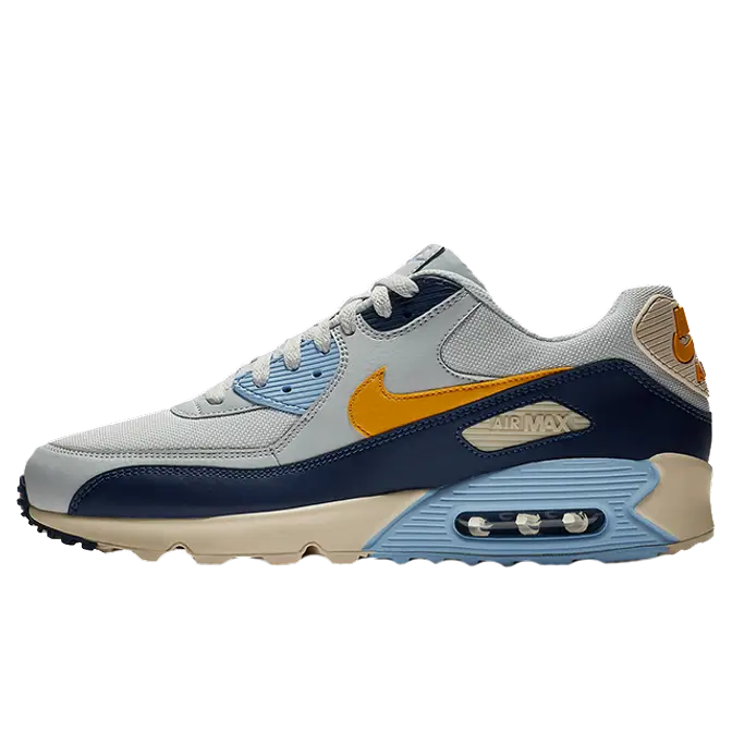 Air max 90 blue cheap yellow