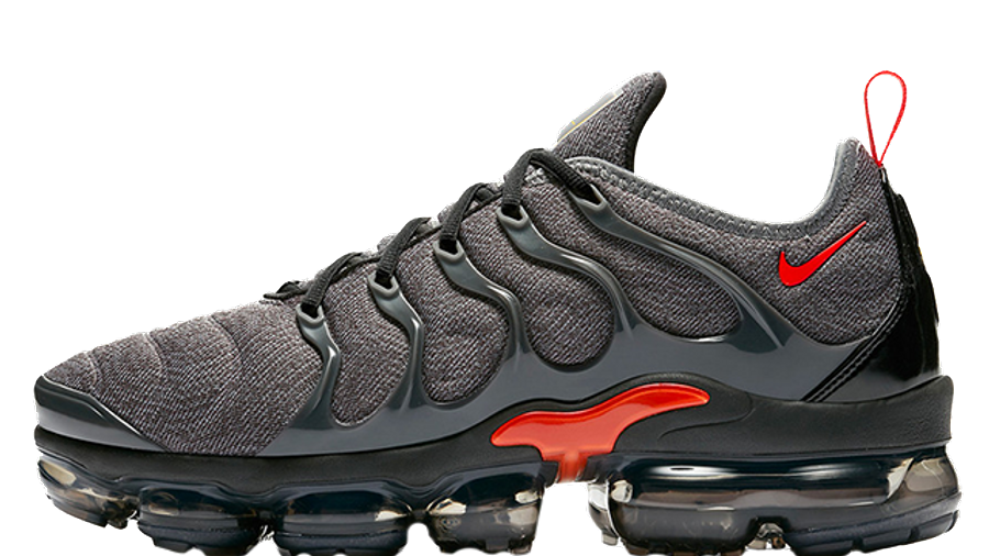 vapormax plus grey and red