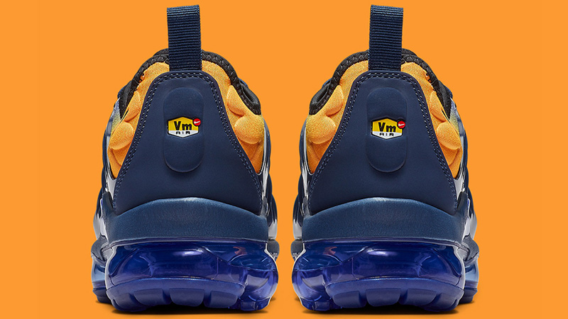 blue and yellow nike vapormax