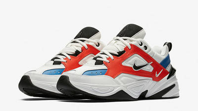 nike m2k tekno red blue