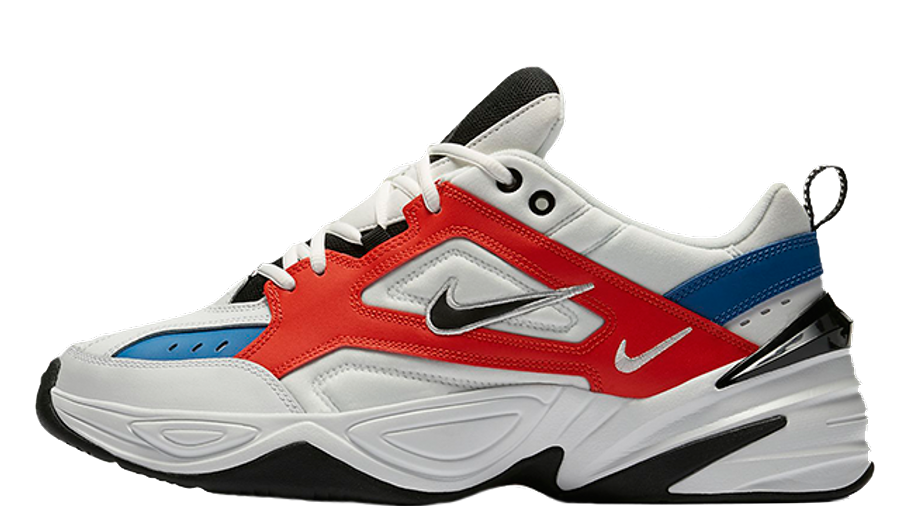 white nike with red and blue