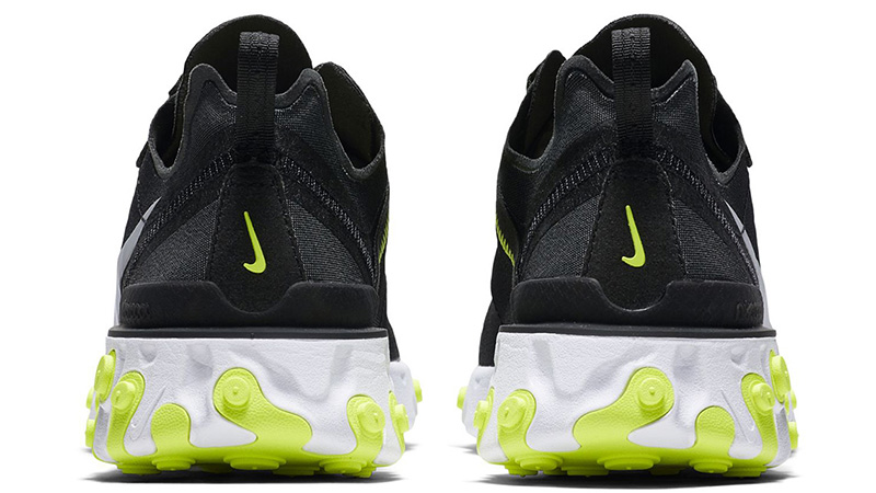 nike reacts black and green
