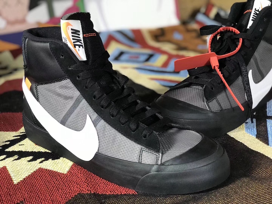 Off white nike blazer mid black sale