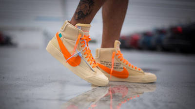 off white blazer orange laces