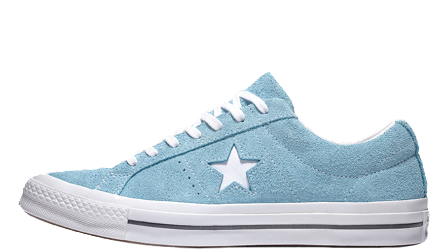 converse one star suede white