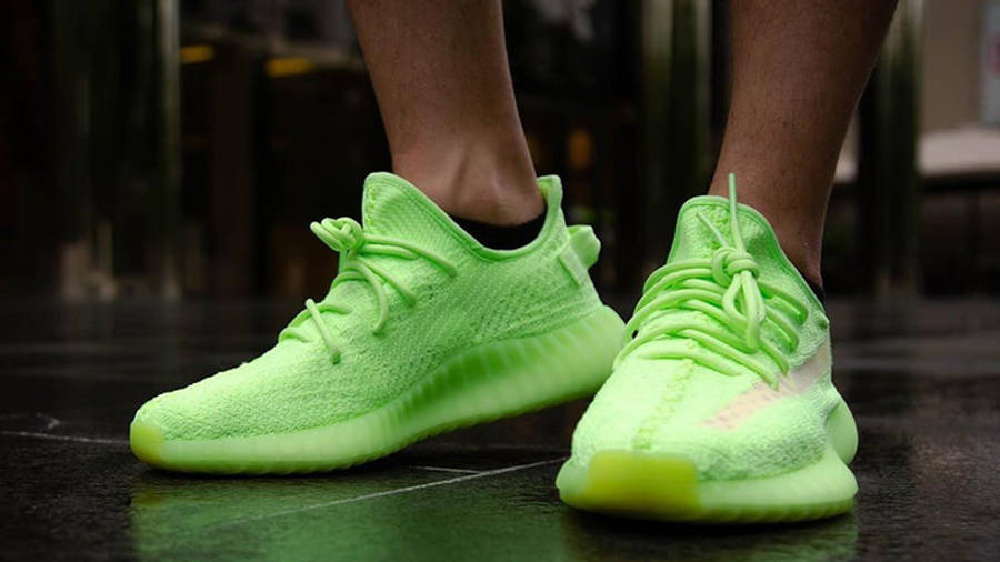 yeezy glow in the dark green