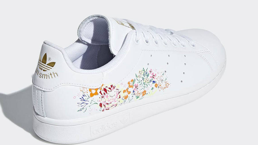 stan smith off white floral