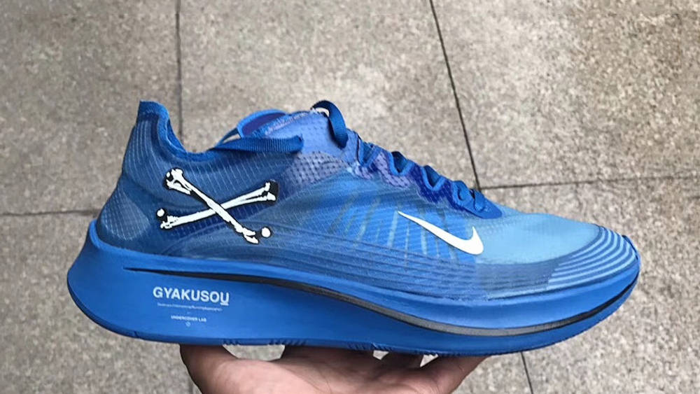 The GYAKUSOU x Nike Zoom Fly SP Surfaces In A Blue Colourway The GYAKUSOU x Nike Zoom Fly SP Surfaces In A Blue Colourway