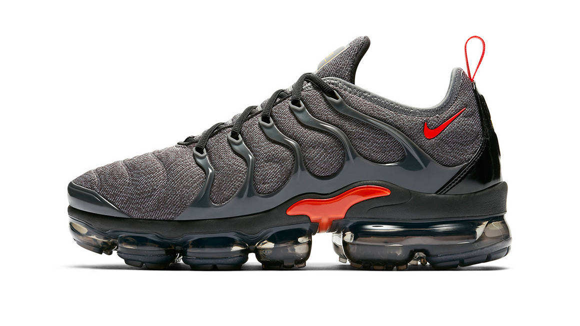 The Nike Air VaporMax Plus Gets Painted In A &#8216;Grey/Red&#8217; Colourway