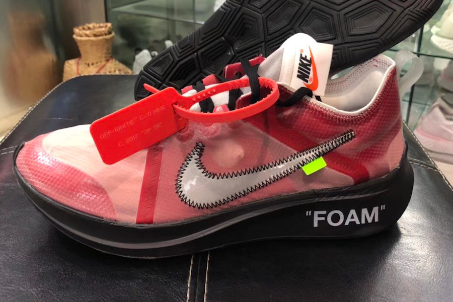 Off-White x Nike Zoom Fly SP 'Burgundy'