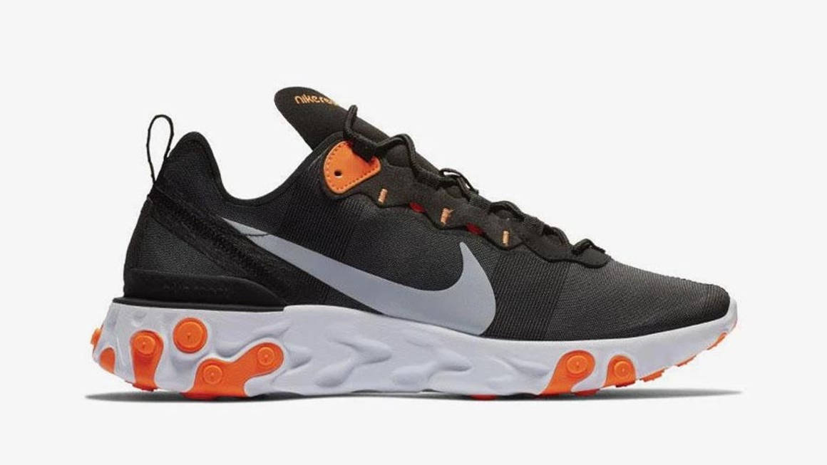 Nike's React Element 55 Arrives With Vibrant Orange Highlights | The ...