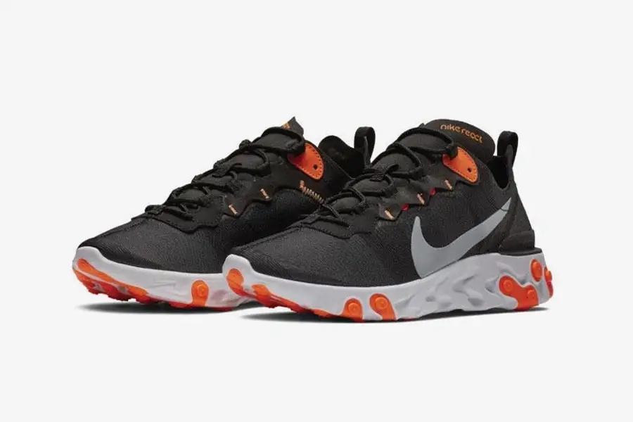 Nike's React Element 55 Arrives With Vibrant Orange Highlights | The ...