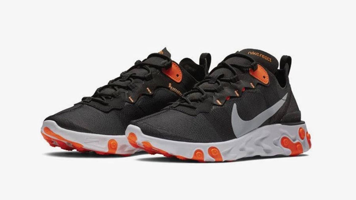 Nike's React Element 55 Arrives With Vibrant Orange Highlights | The ...