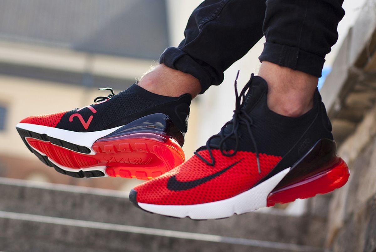 air max 270 flyknit chile red