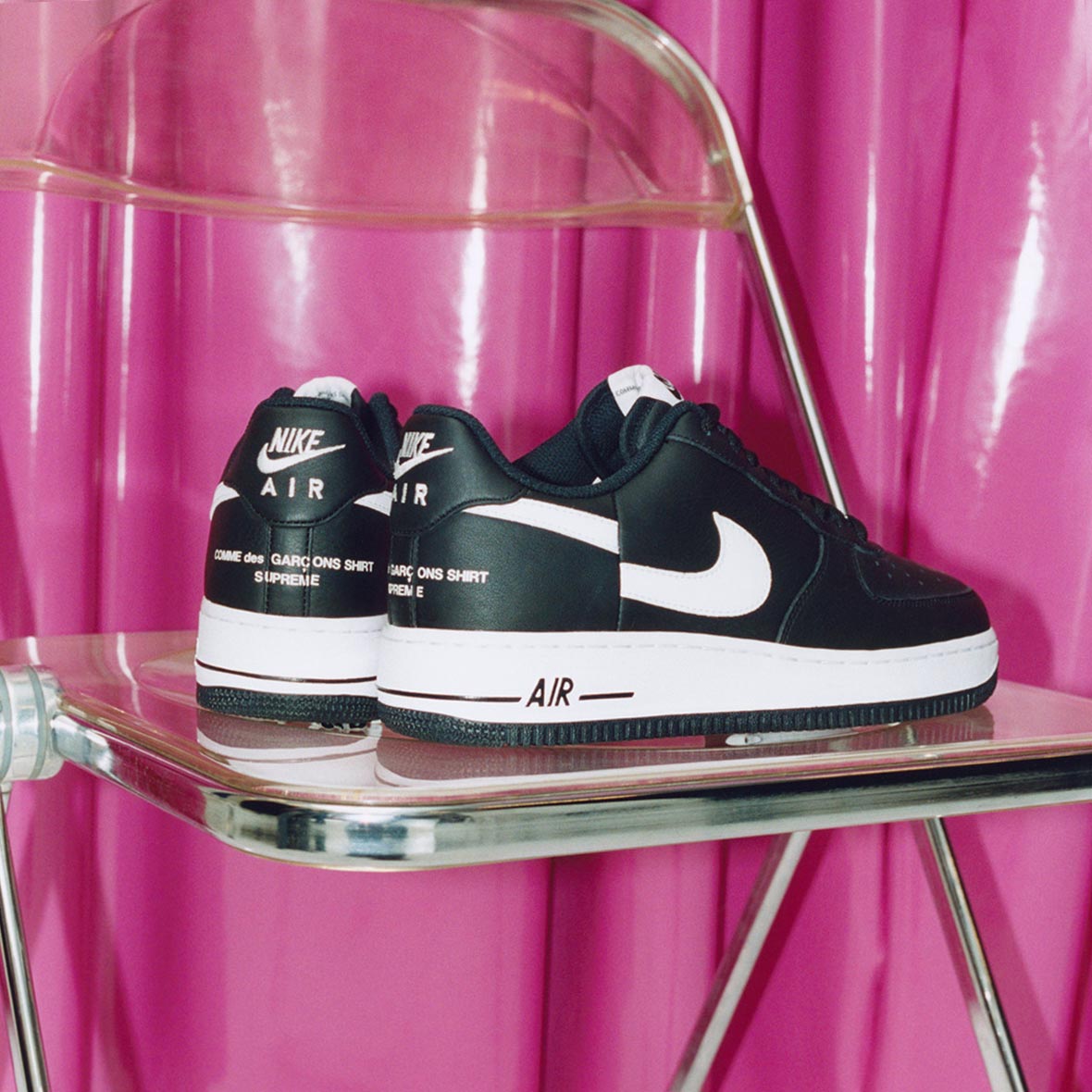 supreme x nike x comme des garçons air force 1