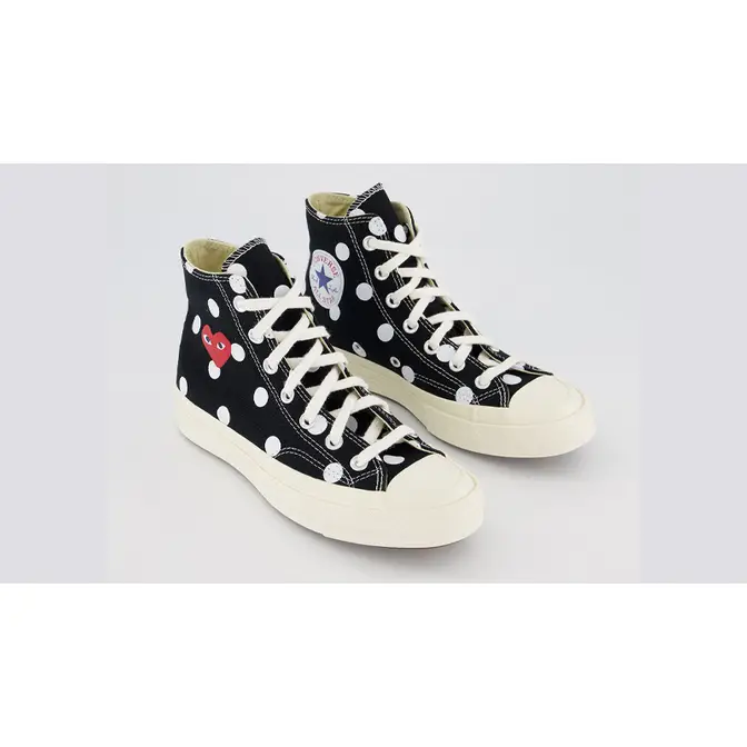 mistet hjerte ulæselig Paradoks Comme des Garcons Play x Converse Chuck Taylor All Star 70 Hi Polka Dot  Black | Where To Buy | 157250C | The Sole Supplier