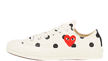Comme des Garcons Play x Converse Chuck Taylor All Star 70 Low Polka Dot White
