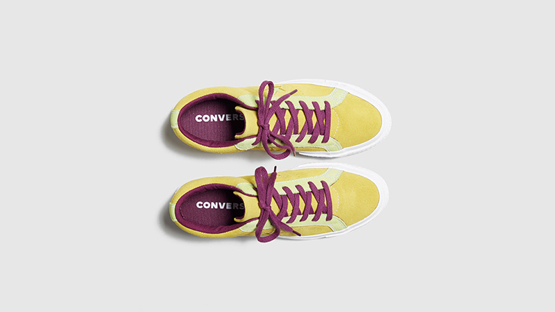 Converse One Star Ox Yellow Purple Womens