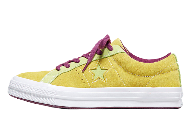Converse One Star Ox Yellow Purple Womens