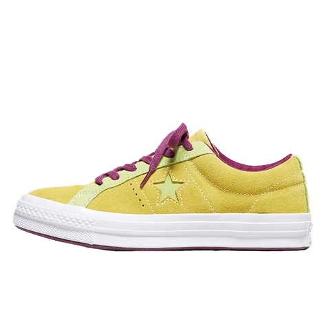 Converse One Star Ox Yellow Purple Womens