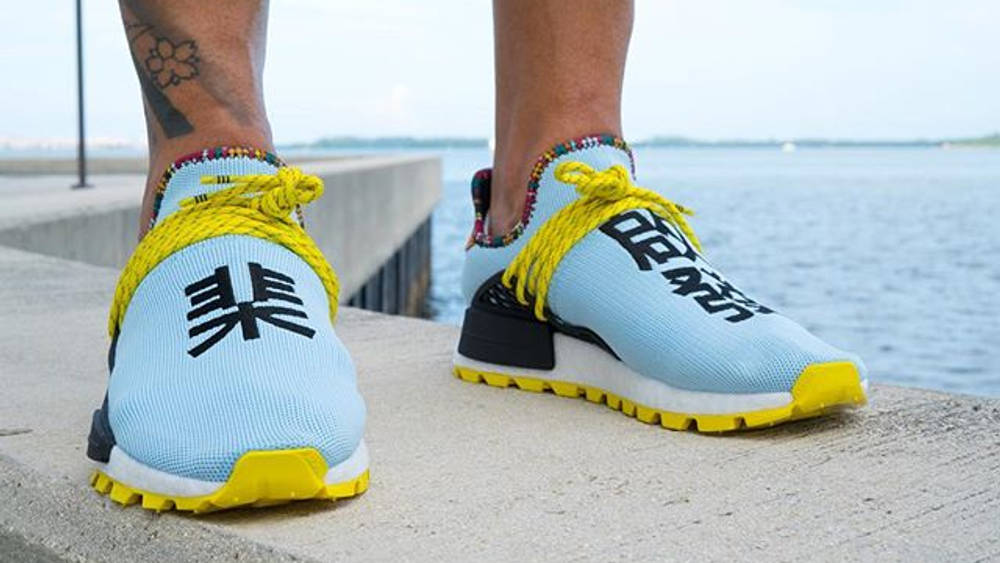An On Foot Look At The Pharrell x adidas Originals NMD Hu Inspiration Pack 'Clear Sky' An On Foot Look At The Pharrell x adidas Originals NMD Hu Inspiration Pack ‘Clear Sky’