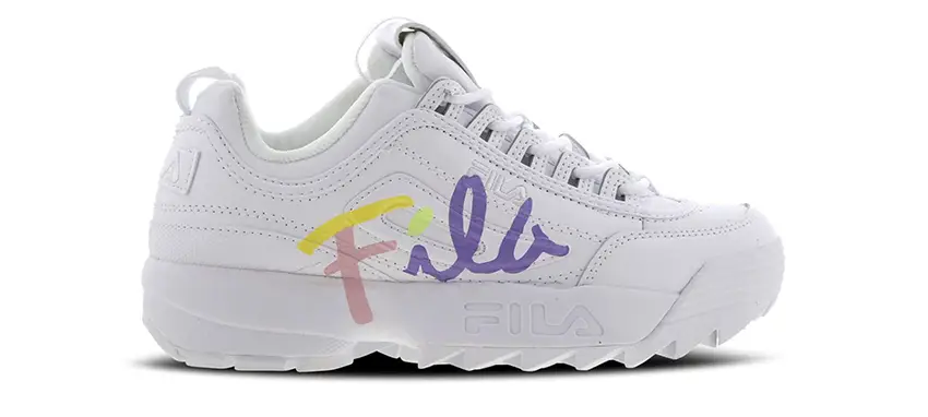 FILA Disruptor II&#8217;s Are Updated With Retro Script Detailing