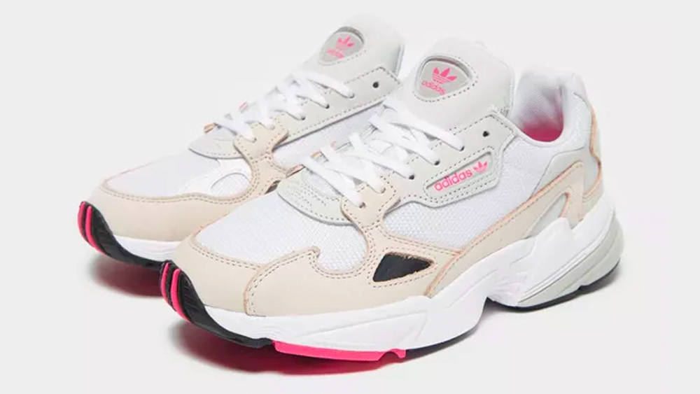 Adidas falcon cheap cream peach