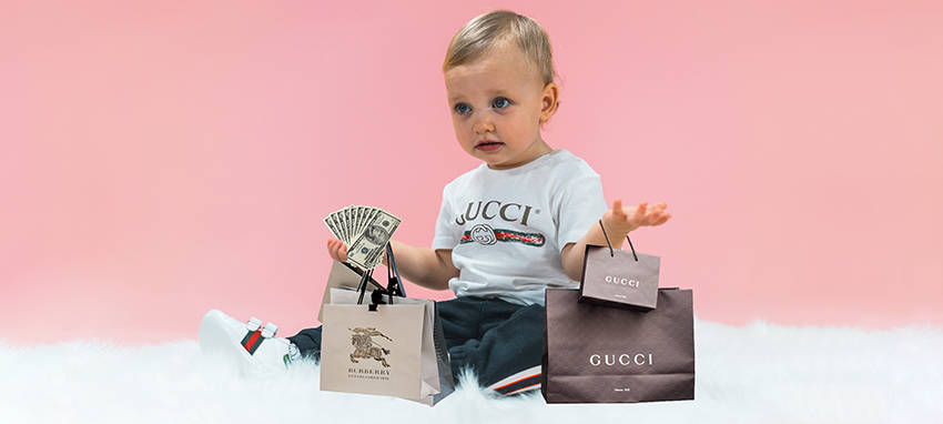 Styling: Baby Burberry, Gucci & Moschino