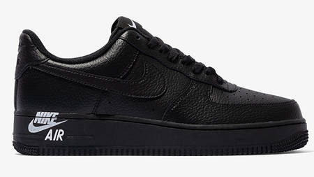 Nike Air Force 1 Stamp Logo Follows With A Triple Black Rendition Nike Air Force 1 Stamp Logo Follows With A Triple Black Rendition