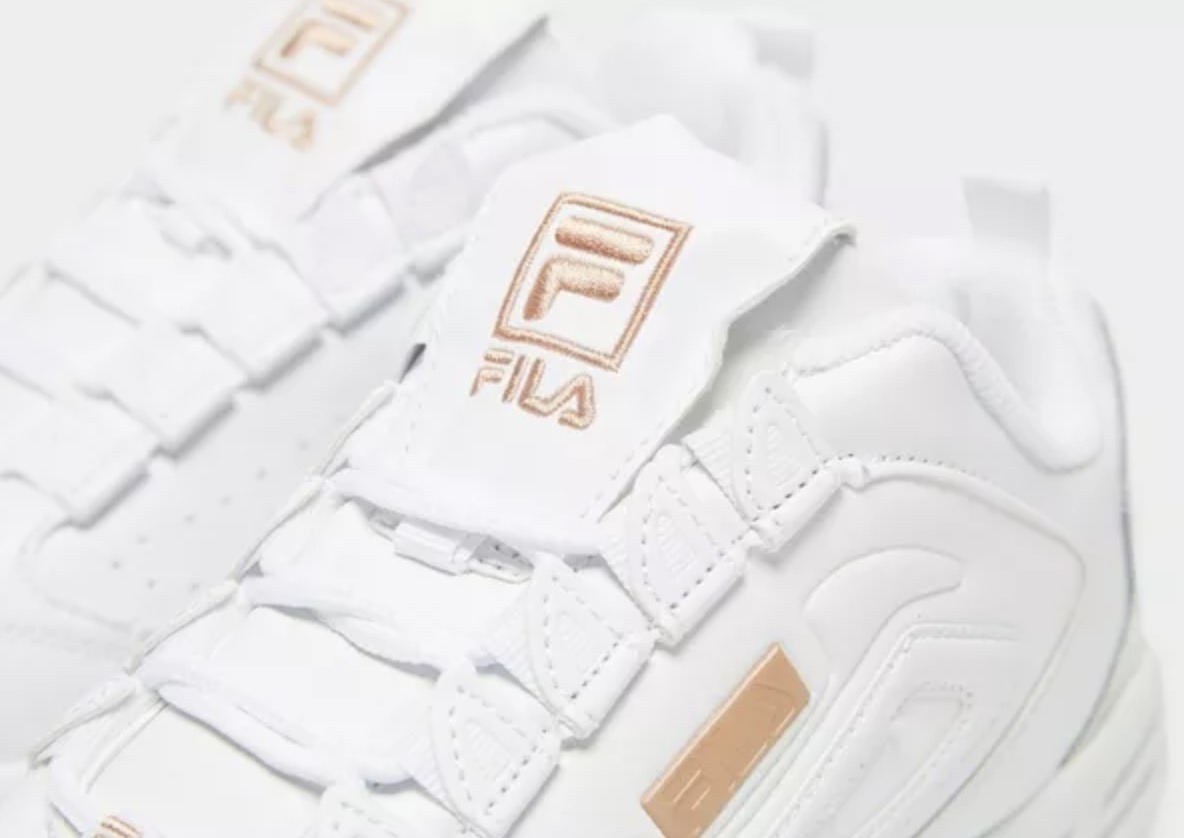 Fila triple white disruptor hot sale 3