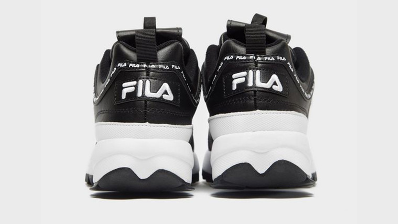 Fila Disruptor II Black White Womens