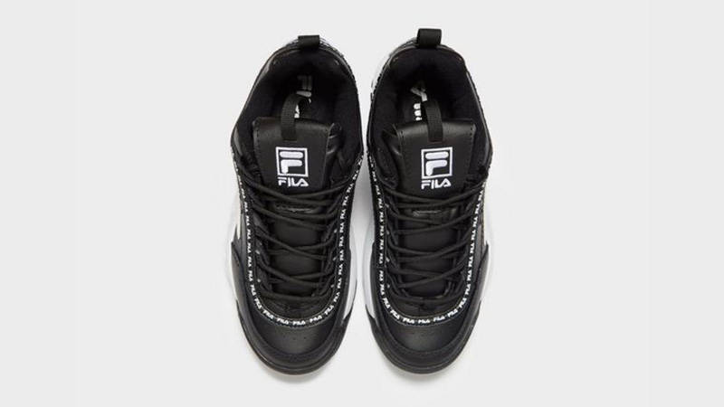 Fila Disruptor II Black White Womens