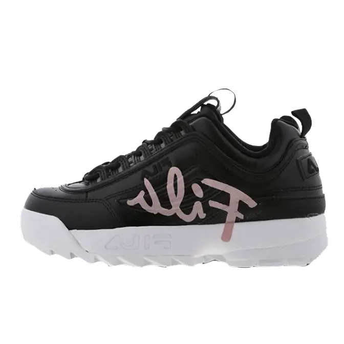 Women's fila disruptor sales ii script sneakers