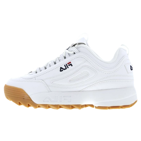 fila disruptor white gum sole