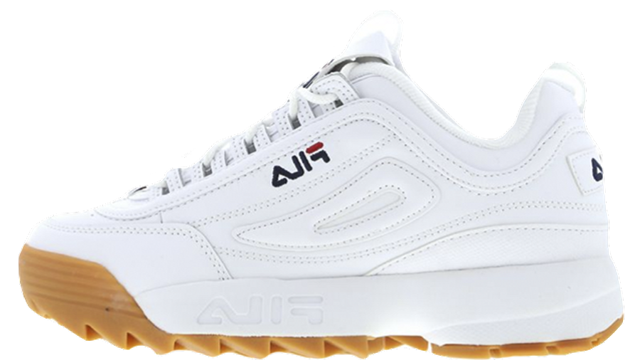 fila disruptor white gum sole