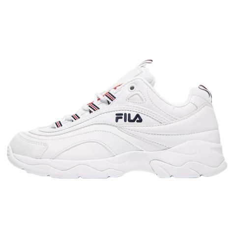 fila ray white silver