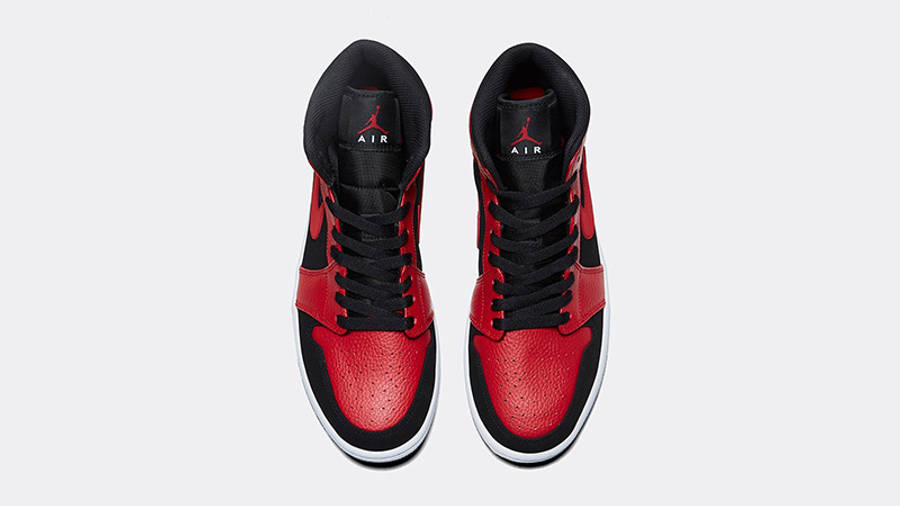 Jordan 1 Mid Black Red