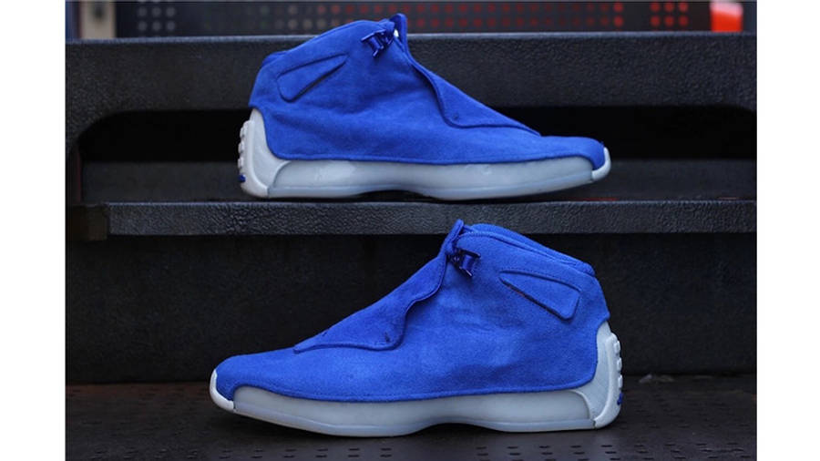 air jordan 18 blue suede