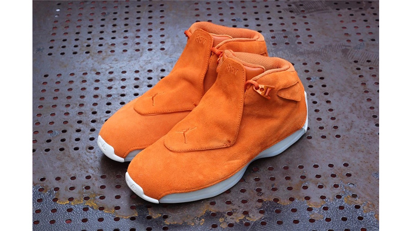 Orange deals jordan 18s