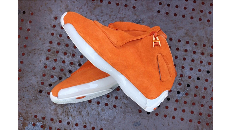 Orange jordan store 18s