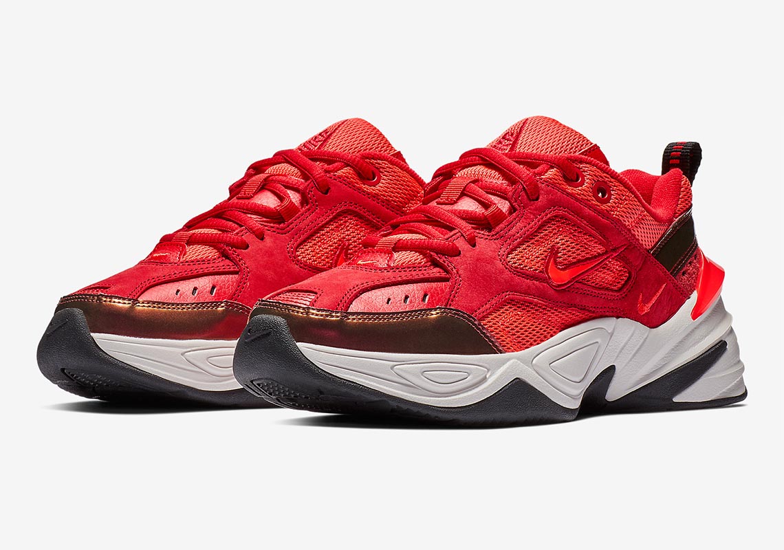 Nike M2K Tekno 'Red Suede'