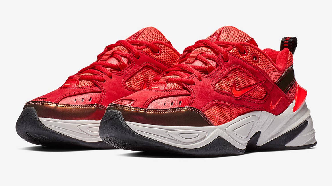 Nike M2K Tekno 'Red Suede'