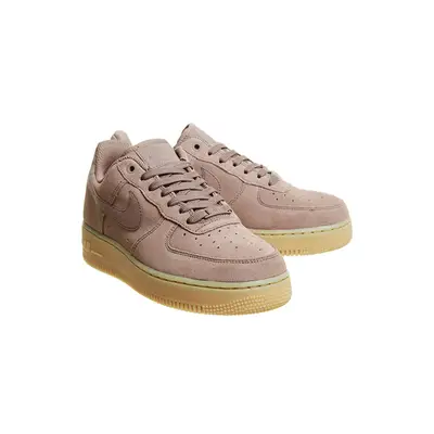 Nike mauve air force 1 sneakers on sale with gum sole