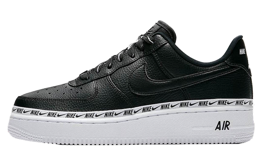 nike air force women's white and black