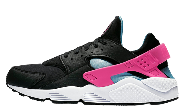 black and pink huaraches