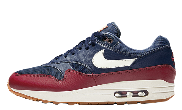 nike air max 1 blue and red