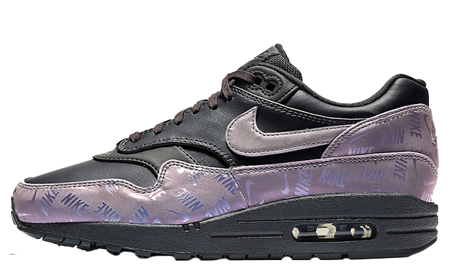 Nike Air Max 1 Logo Print Purple