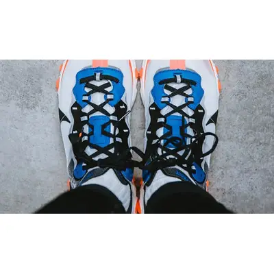 Nike nike shox black patent leather sneakers shoes Blue Orange